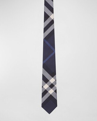 Men's Exploded Check Silk Tie