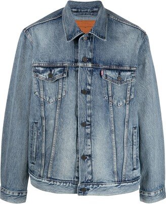 Buttoned-Up Denim Trucker Jacket