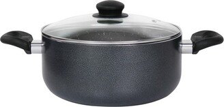 Pallermo 5 Qt Aluminum Dutch Oven with Lid in Charcoal