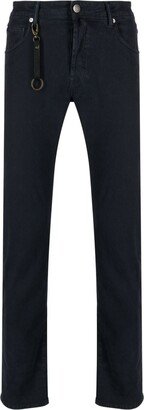 Skinny-Leg Keyring-Attachment Trousers