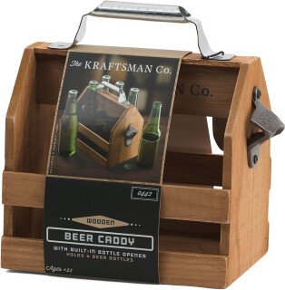 TJMAXX 6Pk Beer Crate With Bottle Opener For Men