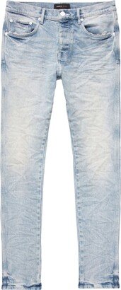 Crinkled Low-Rise Skinny Jeans-AB