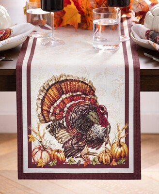 Autumn Heritage Turkey Engineered Table Runner, 13