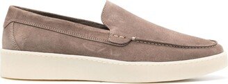 Boggi Milano Round-Toe Suede Loafers