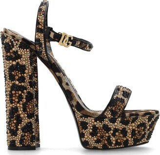 Leo-Studded Platform Sandals