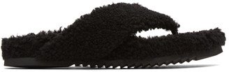 Black Shearling Furnival Sandals