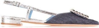 Embellished Slingback Flats