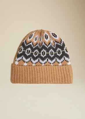 The Alpina Beanie in Camel Multi