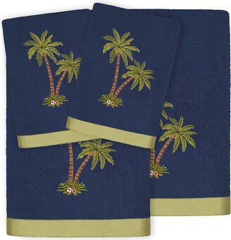 Palmera 4Pc Embellished Turkish Cotton Towel Set