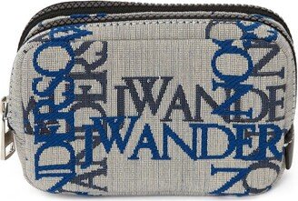 Jacquard Logo Zipped Pouch