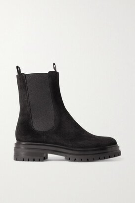 Chester Suede Chelsea Boots - Black