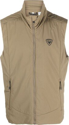 Logo-Patch Stand-Up Collar Gilet-AB