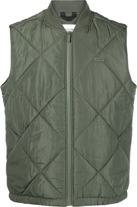 Logo-Patch Quilted Gilet-AC