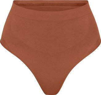 Seamless Sculpt Mid Waist Thong | Bronze