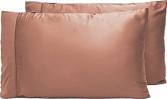 Ettitude Standard Sateen Solid Pillowcase Set