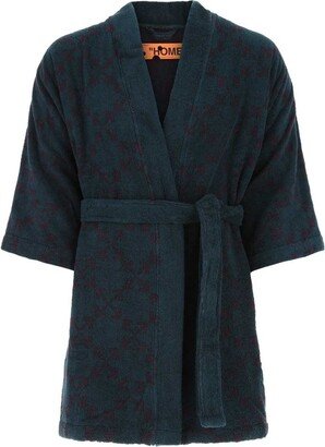 Logo Detailed Belted Bathrobe