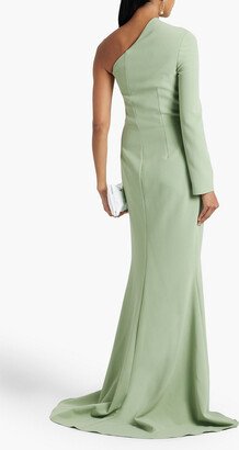 Aria one-sleeve crepe gown
