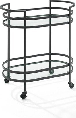 Bailey Bar Cart Matte Black