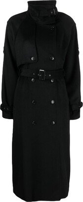 Double-Breasted Wool-Blend Coat-BC