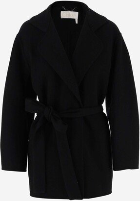 Wool And Cashmere Blend Short Coat