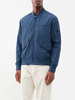 Sleeve-pocket Recycled-nylon Bomber Jacket