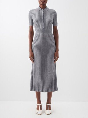 Amor Ribbed Cashmere-blend Midi Dress