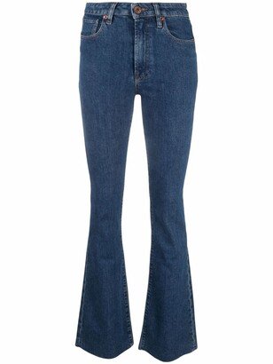 Farrah mid-rise flared jeans