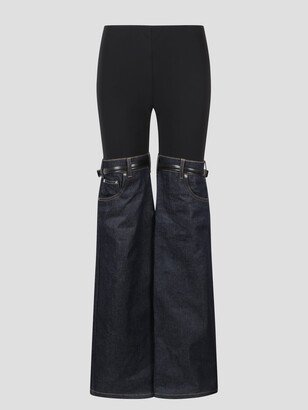 Hybrid Flare Denim Trousers