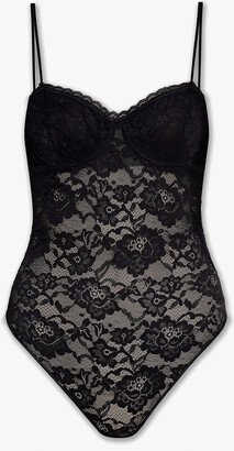 Lace Bodysuit - Black