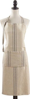 Saro Lifestyle Classic Tie Striped Linen Apron