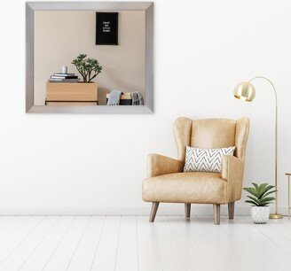 Brandtworks Modern Silver Wall Mirror