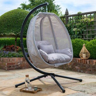 Dunelm Grey Cocoon Egg Chair Grey