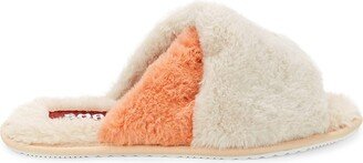 Go Mail Run Faux Fur Suede Slippers