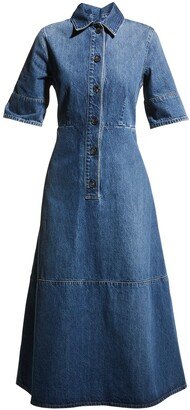 Denim Midi Shirtdress