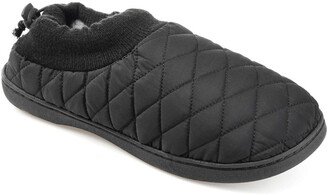 . Fargo Quilted Faux Fur Lined Slipper