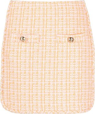 Low-Rise Tweed Miniskirt