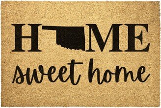 Oklahoma State Doormat Home Sweet Door Mat Outdoor Rug Decor Housewarming Summer Winter Christmas House Gift