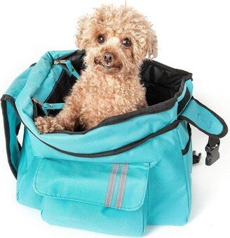 Fashion Back-Supportive Over-The-Shoulder Fashion Pet Carrier Blue-M