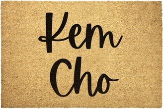 Kem Cho Hindi Welcome Doormat Outdoor Rug Door Mat Decor Housewarming Summer Winter Christmas House Gift