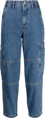 Utility Barrel high-rise straight jeans