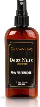 Deez Nutz Spray - Banana Nut Bread Scented Maximum Room Air Freshener 4 Ounce Bottle With Lid