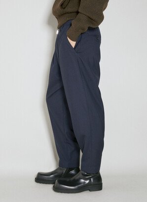 Elasticated Waistband Wool Pants - Man Pants Black Eu - 48