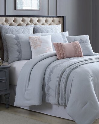 Modern Threads 8Pc Printed/Embroidered Comforter Set