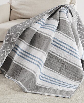 Home Provincetown Reversible Quilted Throw, 50 x 60