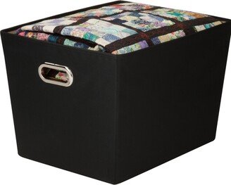 Large Decorative Storage Bin with Handles