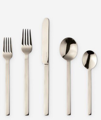 Lulu and Georgia Stile Flatware 5-Piece Set by Mepra