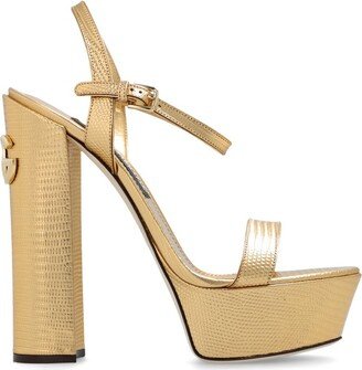 Logo Plaque Platform Sandals