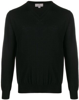 V-neck long-sleeve jumper-AL