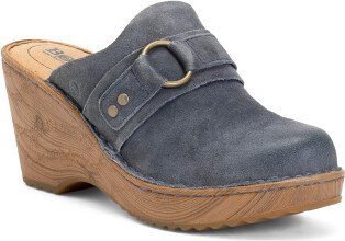 TJMAXX Leather Nola Platform Comfort Clogs For Women-AA