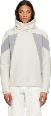 CARNET-ARCHIVE Off-White Paneled Turtleneck